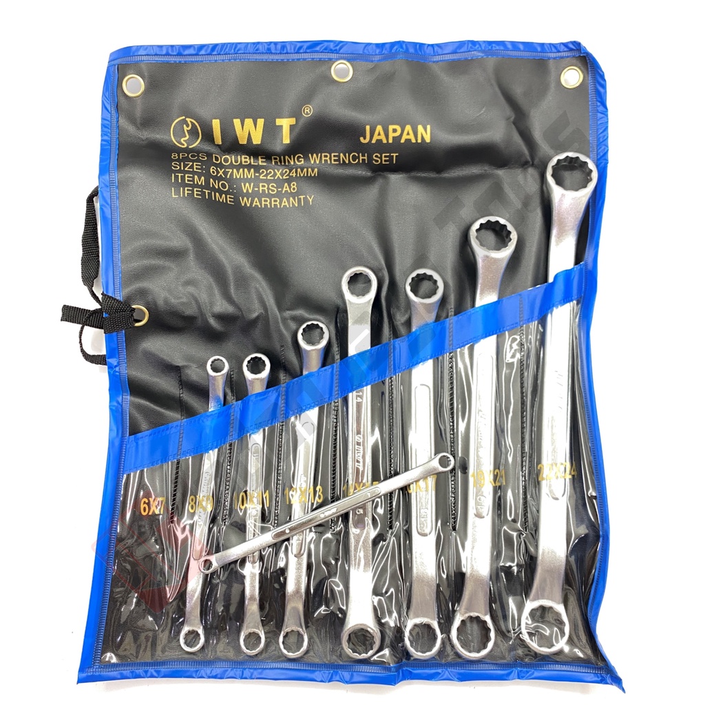 IWT Kunci Ring Set 8 Pcs 6 - 24 mm - Double Ring Wrench Set