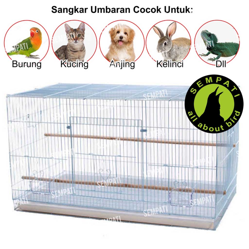 SANGKAR BURUNG KANDANG BURUNG BESI UMBARAN IMPORT KANDANG SANGKAR LOVEBIRD KUCING KELINCI HAMSTER LIPAT UMB-1