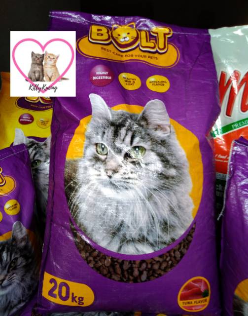 Makanan Kucing MURAH BOLT TUNA SALMON 8KG @1KG