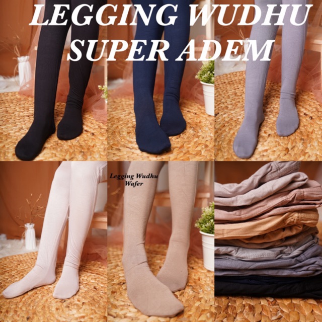 Legging Wudhu Premium Basic,Legging Wudhu Adem Fit To Xxl