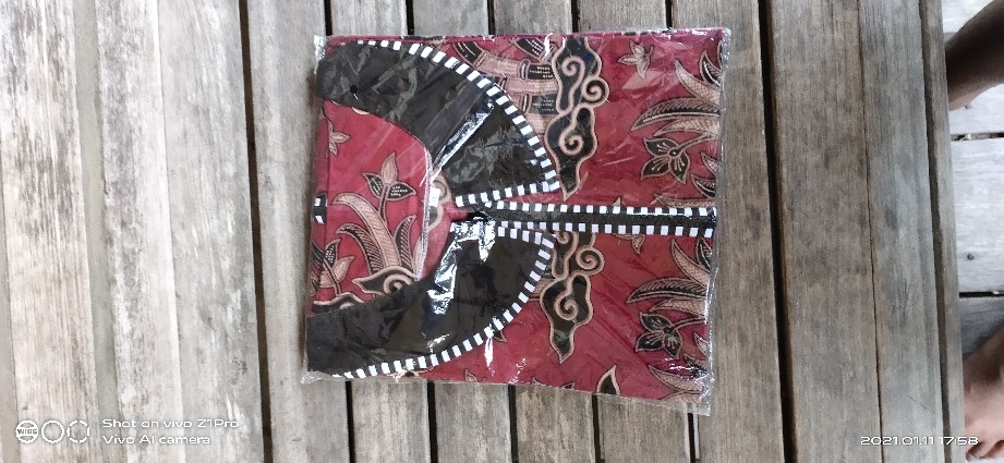 Baju Batik Wanita Modern Monalisa Genes Merah Biru Tosca Ungu Orange M,l,xl Asli Pekalongan