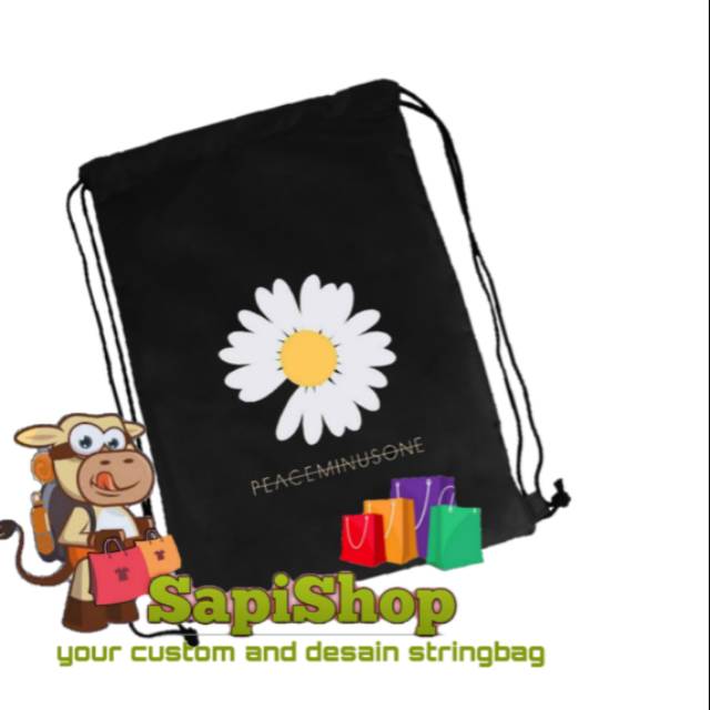 Tasserut /string bag anti air kpop G-dragon peaceminusone flower