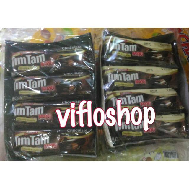 Biskuit TimTam / Tim Tam Maxi Chocolate & Vanila Kemasan Box (12 x 16 gram)