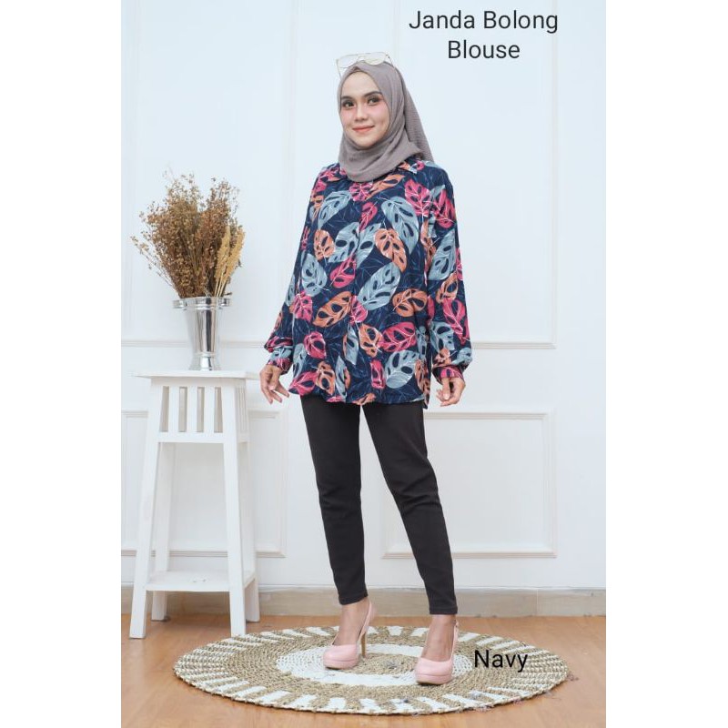 PROMO ATASAN/KEMEJA/BLOUSE MOTIF RAYON VISCOSE JUMBO LD 110 DAN 120