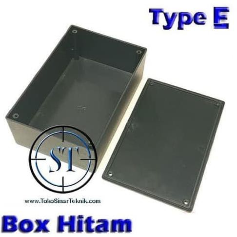 Box Hitam Plastik Type E 100X75X35 Mm 10 X 7.5 X 3.5 Cm Box Casing D Sitekni88 Juara