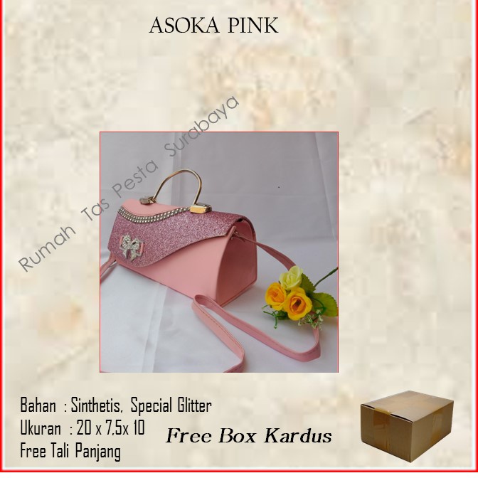 Tas Elegan ,Tas Slempang,Tas Etnik,ASOKA PINK
