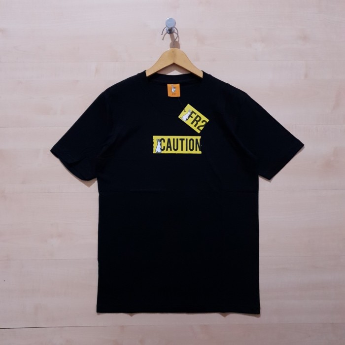 KAOS T SHIRT FR2 FUCKING RABBIT CAUTION BLACK - M