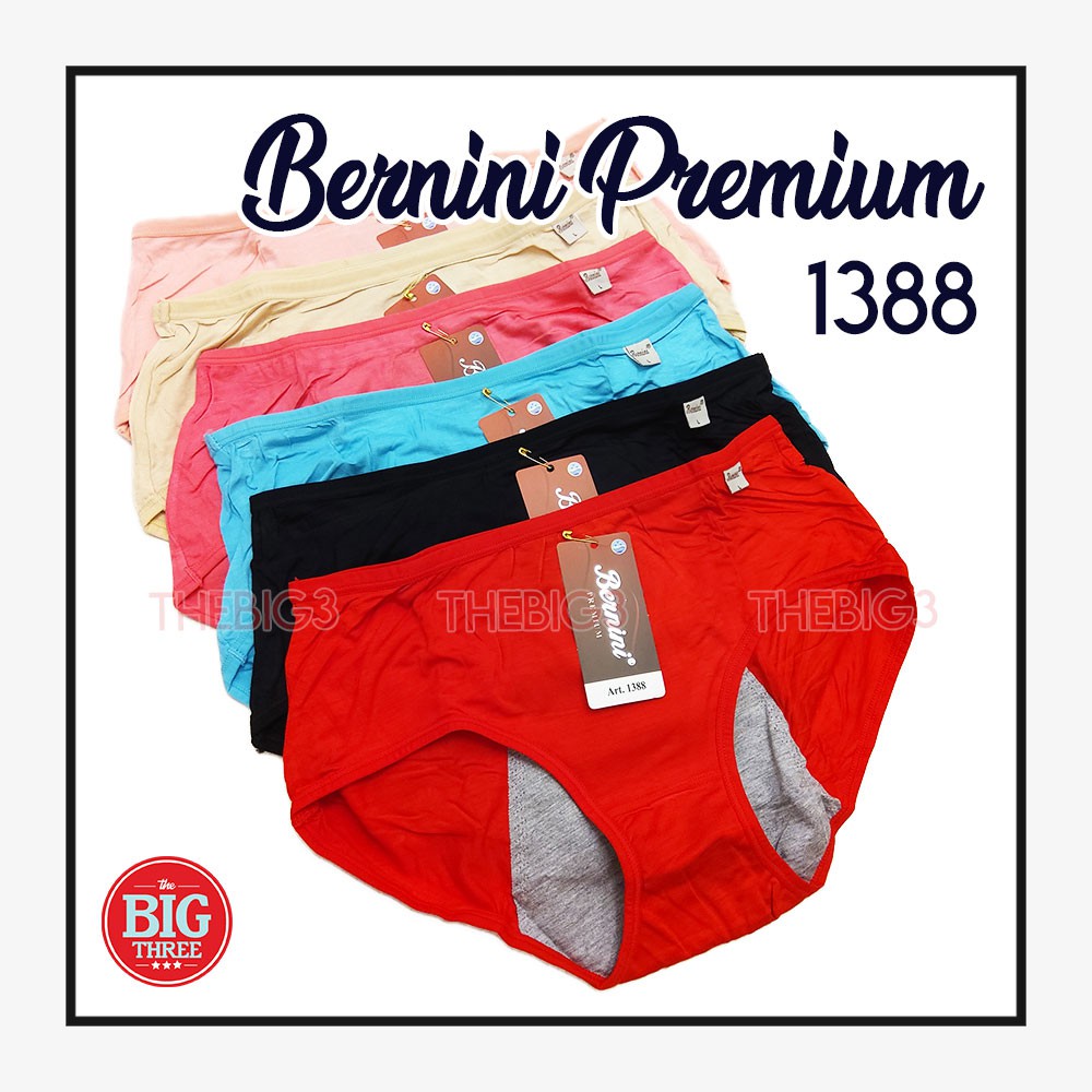 BERNINI PREMIUM Celana Dalam Haid Wanita 100% Katun - Ukuran M L XL | CD BERNINI-B COTTON 1388