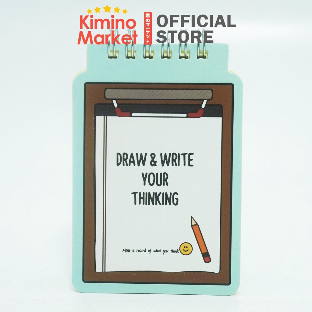 Notebook Ring Mini Draw and Write Buku Tulis Kecil Catatan Buku Kantong