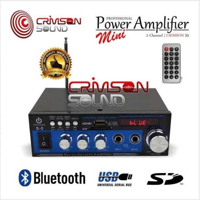 Power Amplifier Mini crimson bluetooth