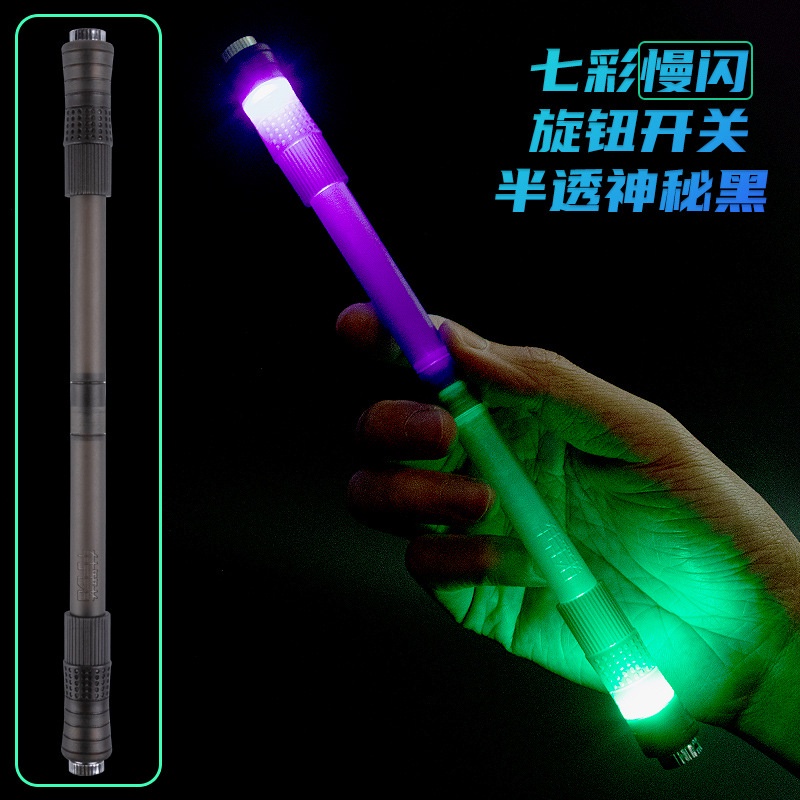 2022 Pen Fidget Spinner LED Bahan Plastik Flexible Untuk Anak / Dewasa