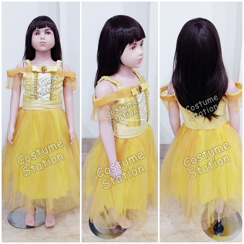 Kostum Putri Belle / Costume Disney Princess Belle anak perempuan