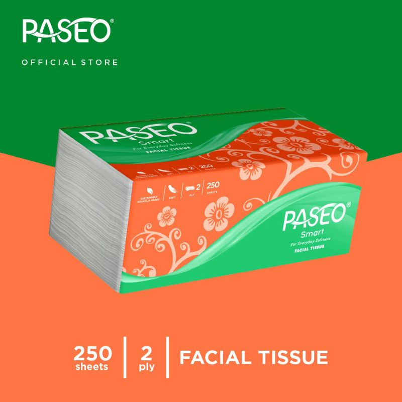 Facial Tissue paseo smart (2ply 250sheets) tissue lembut dan murah