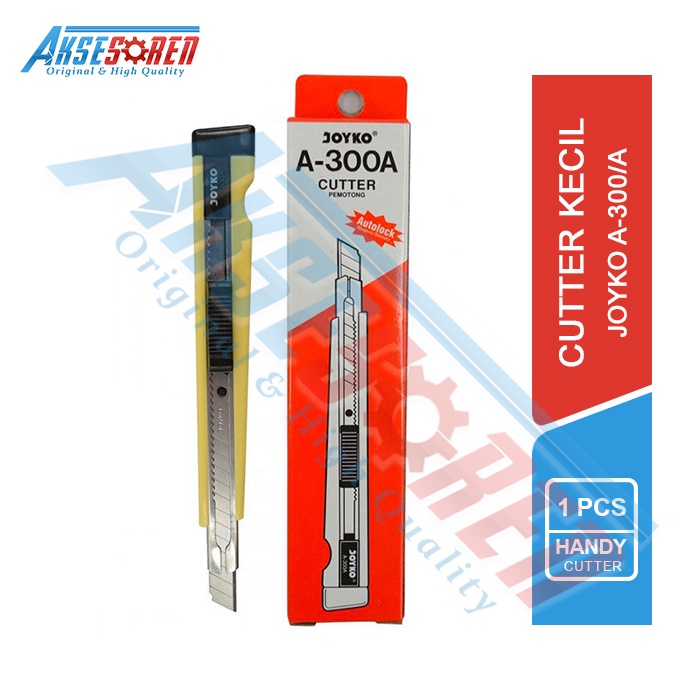 

CUTTER KECIL JOYKO [A-300] / ALAT PEMOTONG KERTAS KAIN PLASTIK / ALAT POTONG LAKBAN