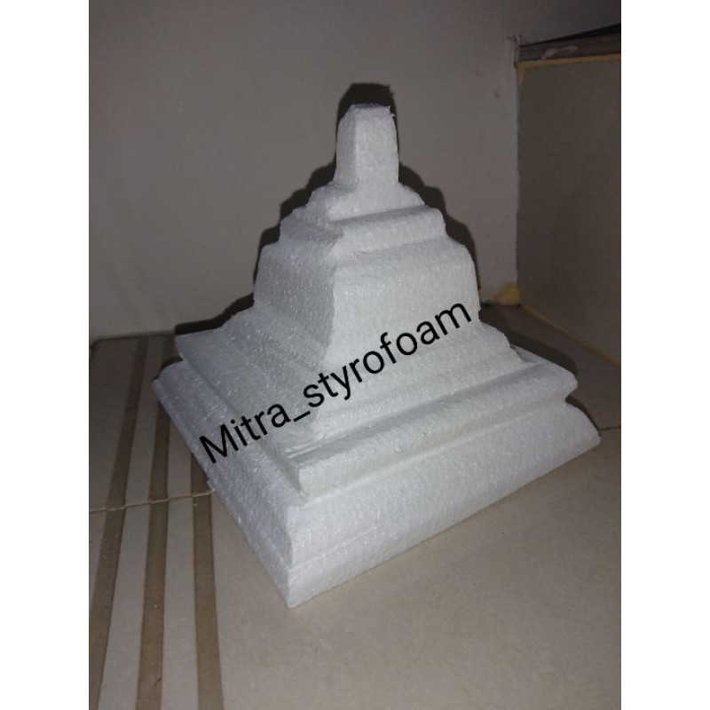 

Styrofoam gabus bentuk candi D15cm x T 15cm