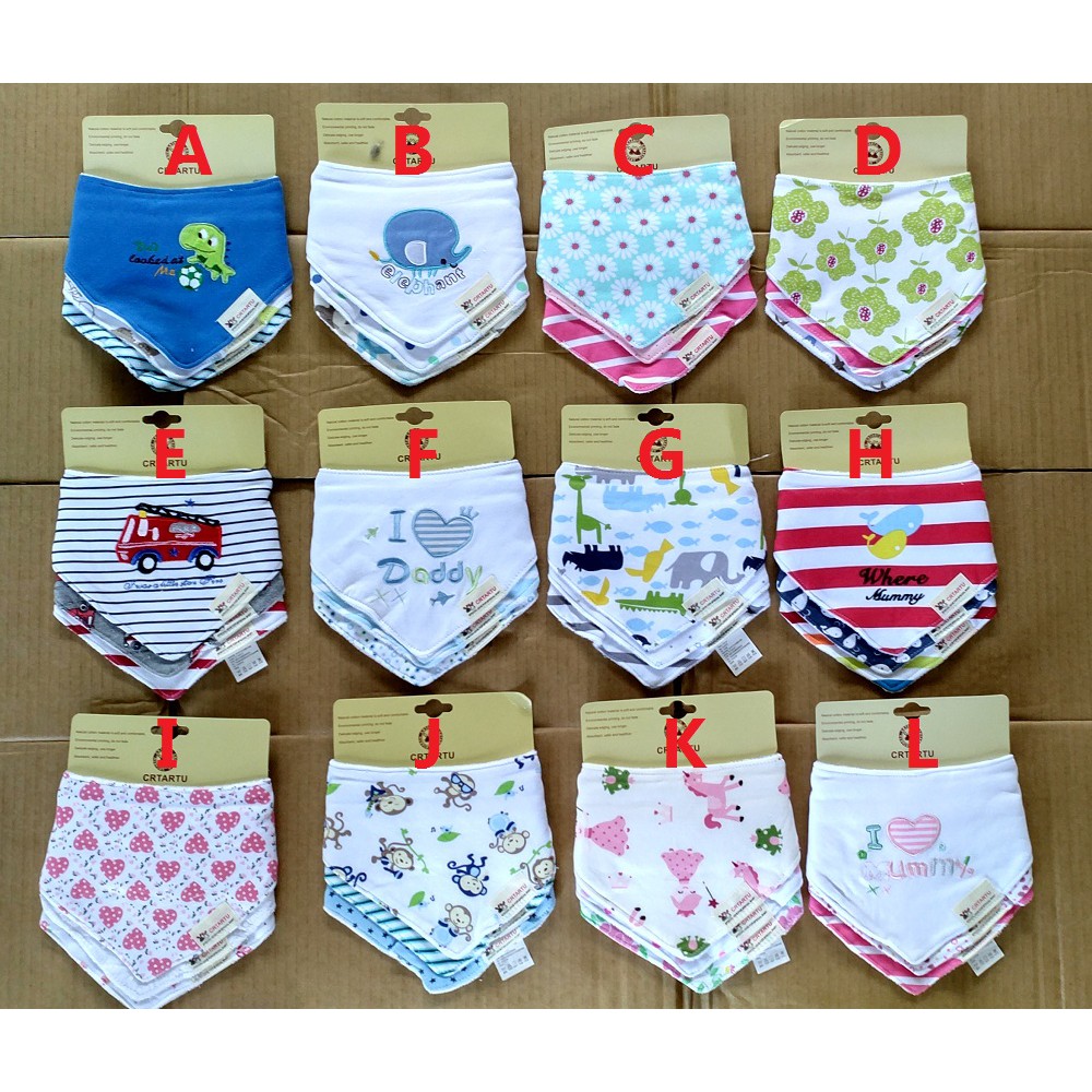 Jual PROMO Bib 3in1 / Bib Ctratu 3 In 1 / Bib Ctratu / Alas Makan Baby ...