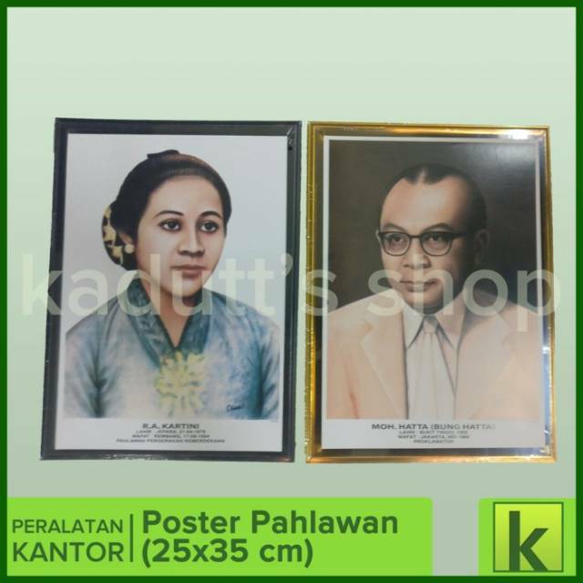 Bingkai / Pigura / Frame Foto Poster Pahlawan Nasional 14R (25x35 cm)