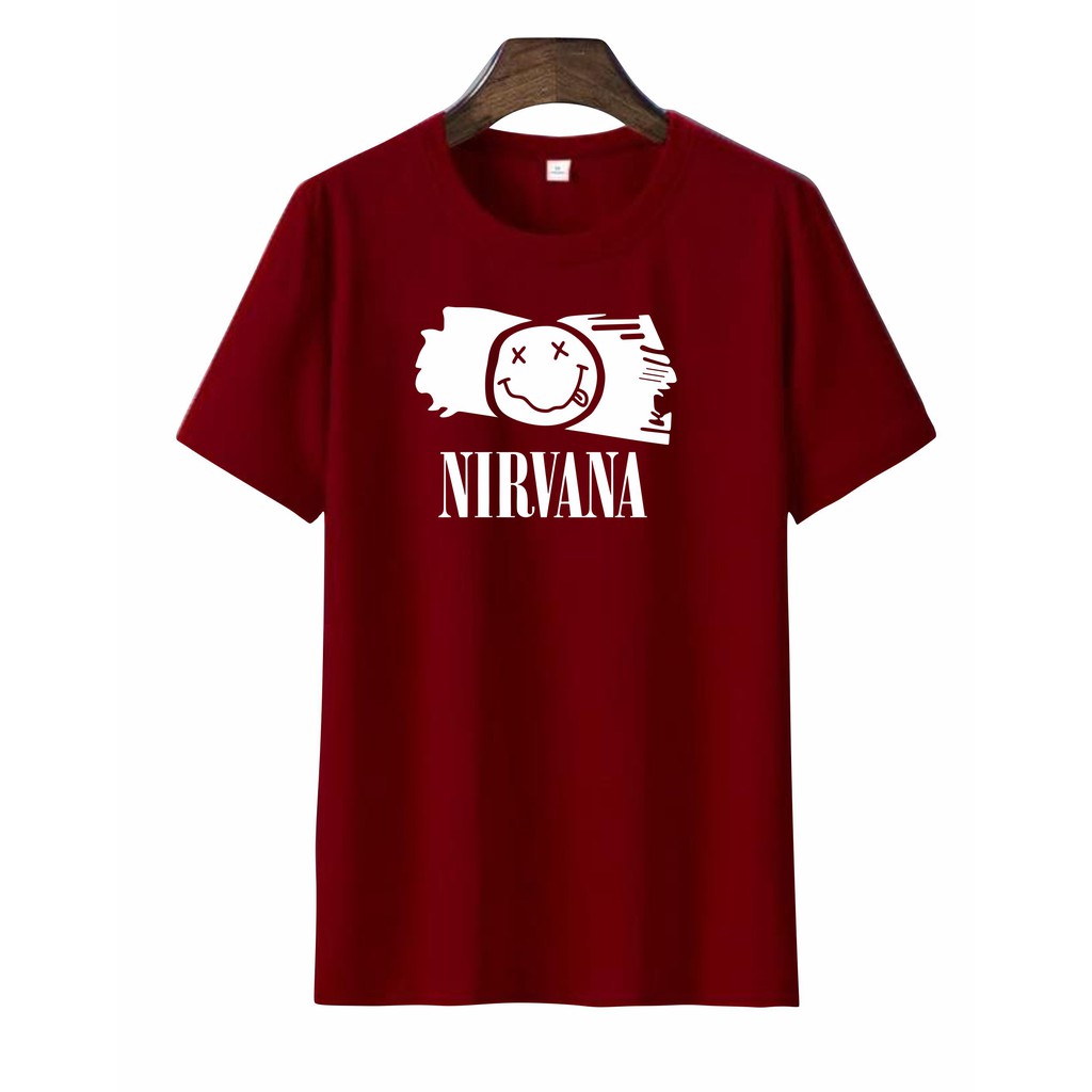 verovi28 KAOS PRIA II KAOS DISTRO SABLON DIGITAL BERKUALITAS BISA UNISEX NIRVANA