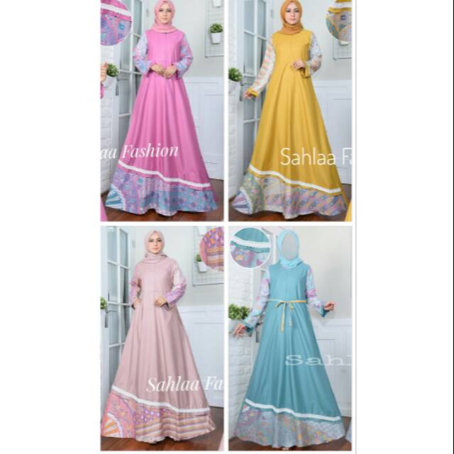 GAMIS TOYOBO FODU Gamis batik. gamis katun toyobo