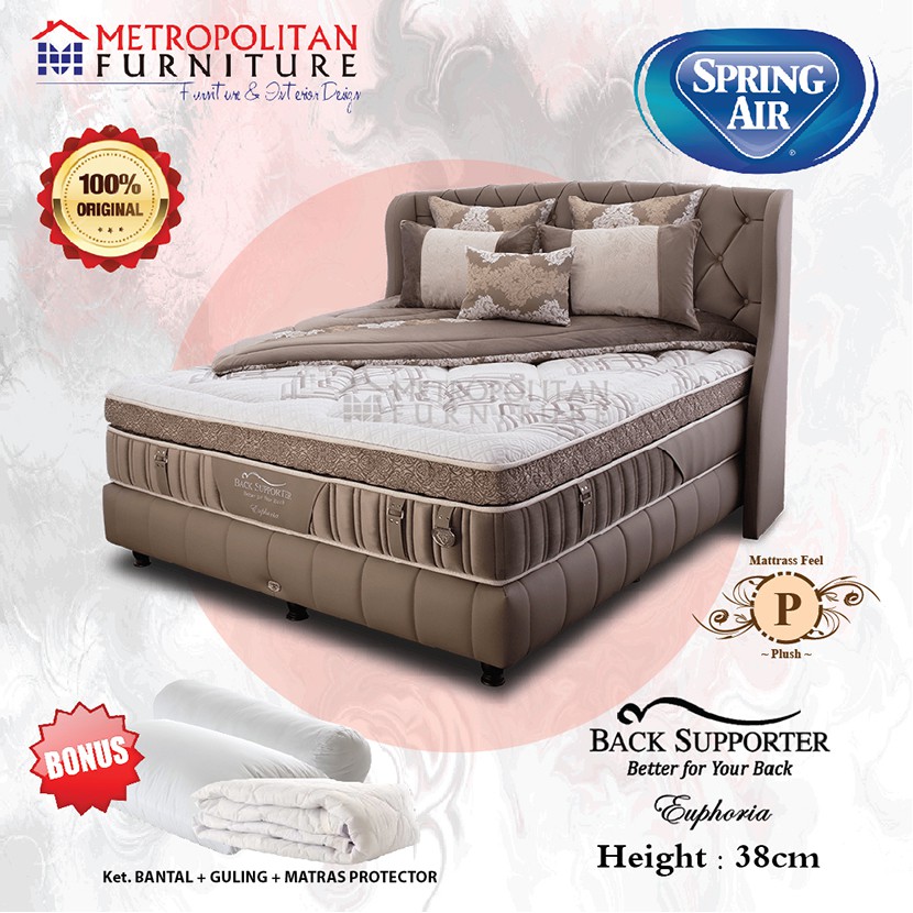 Kasur Springbed Spring Air Euphoria Plush FULL SET Spring bed matras