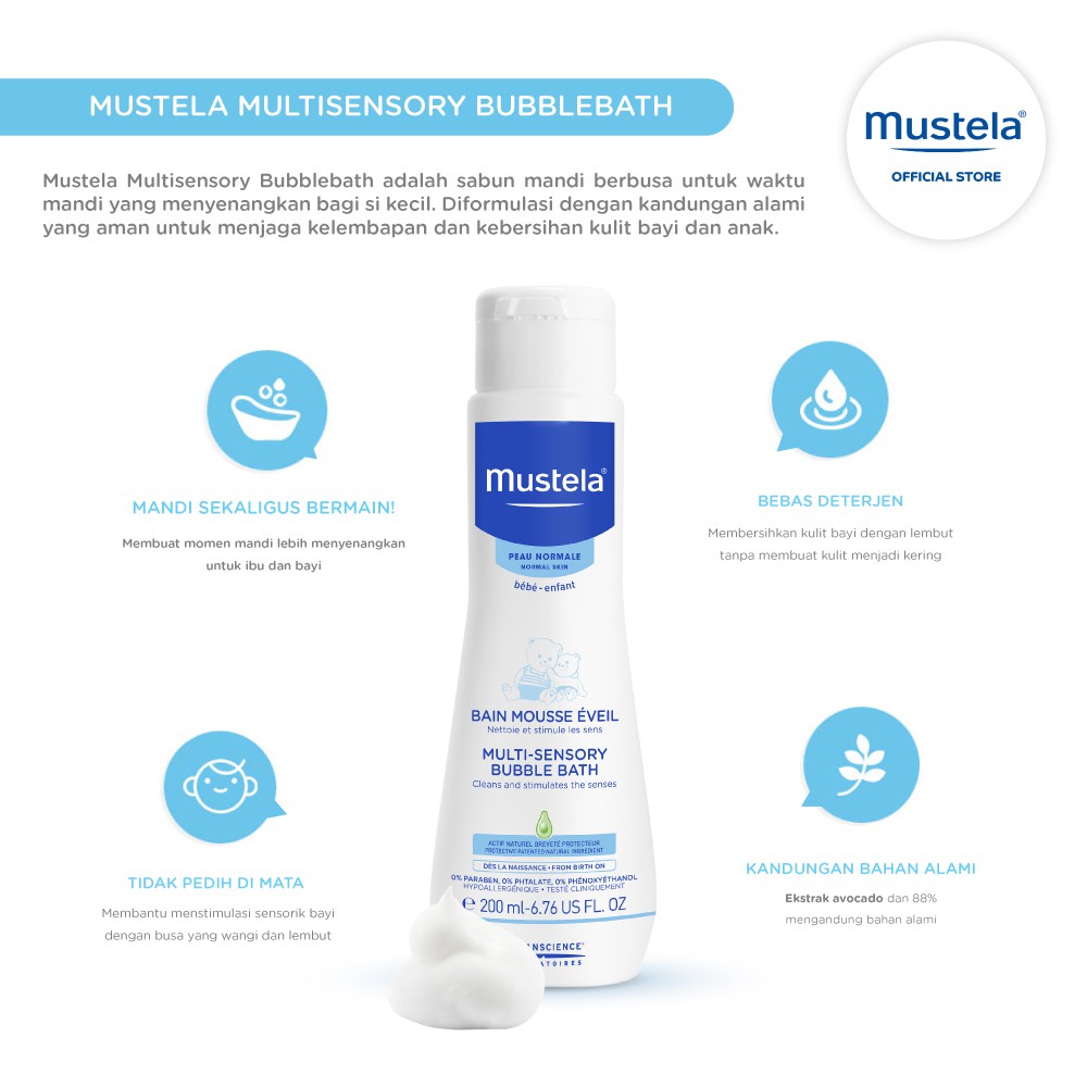 Mustela Multisensory Bubblebath 200 ml