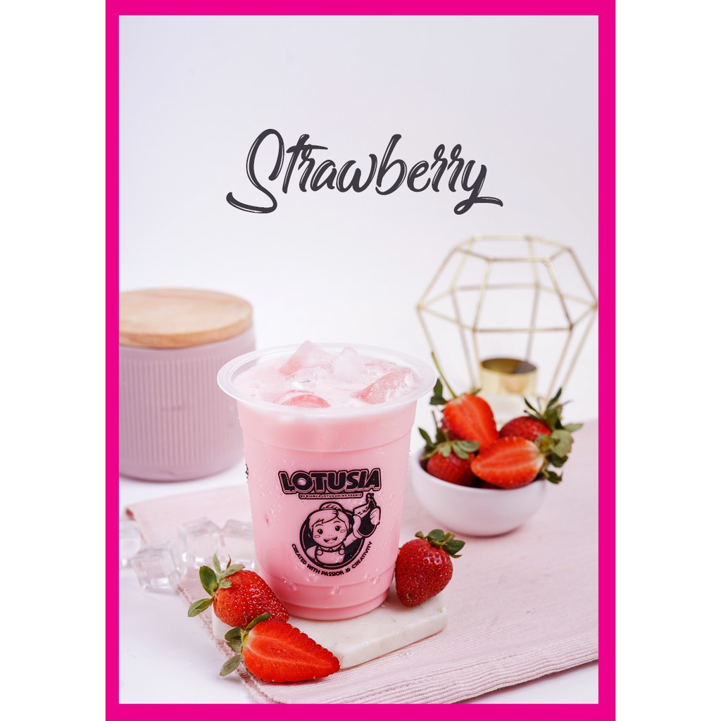 30gr LOTUSIA STRAWBERRY DRINK PREMIX (TRIAL PACKAGE)