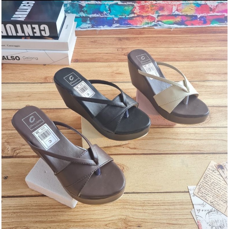 ABBUSHOES Nn 32 wedges kokop jepit inola 7cm