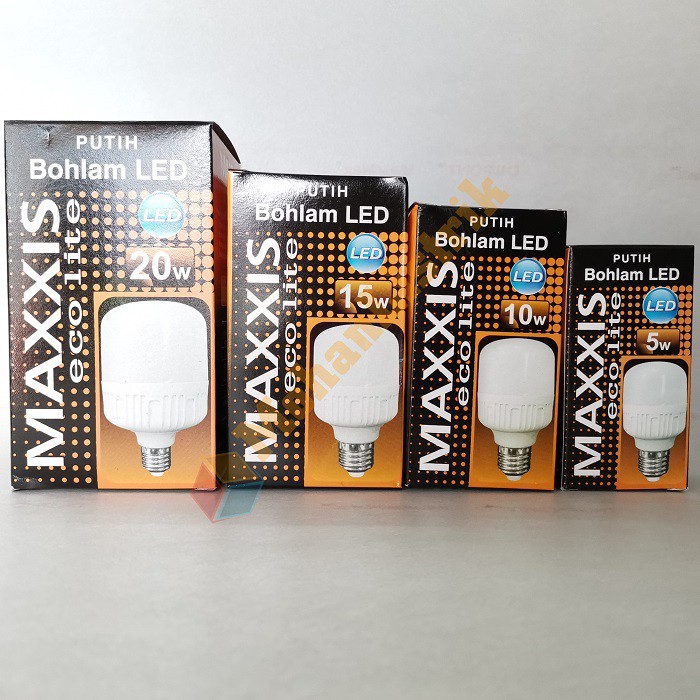 Bohlam Bola Lampu Led MAXXIS Lampu Led Capsule 5W 10W 15W 20W - Putih