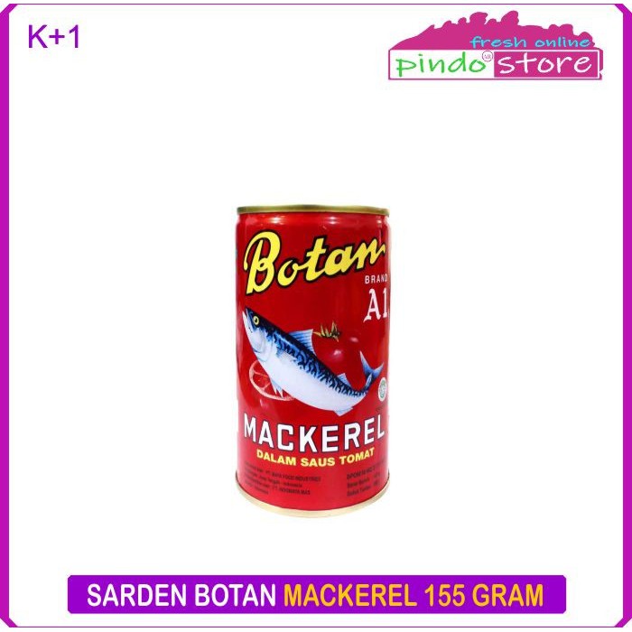 

SARDEN BOTAN MACKEREL/ MAKAREL SAUS TOMAT 155 GRAM