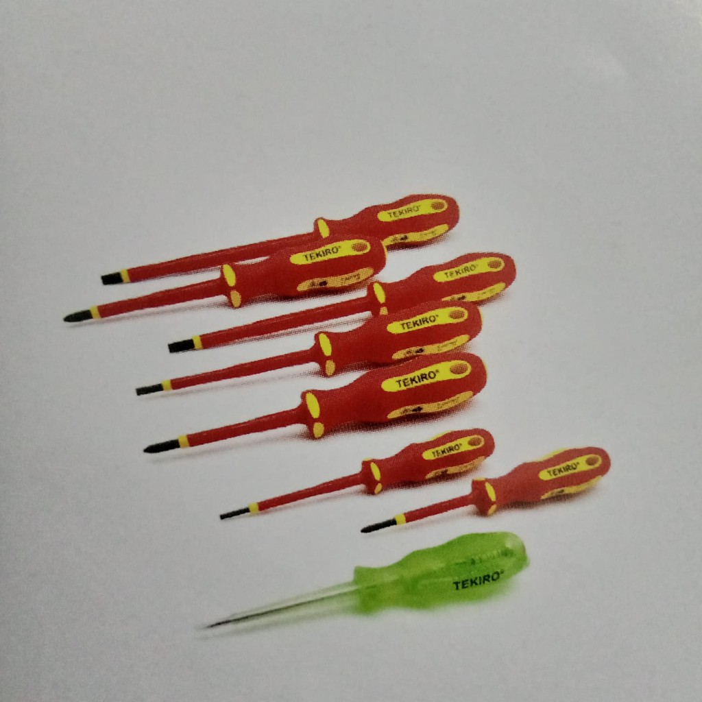 Obeng set 8 pcs tekiro obeng listrik set obeng set tekiro obeng tekiro obeng