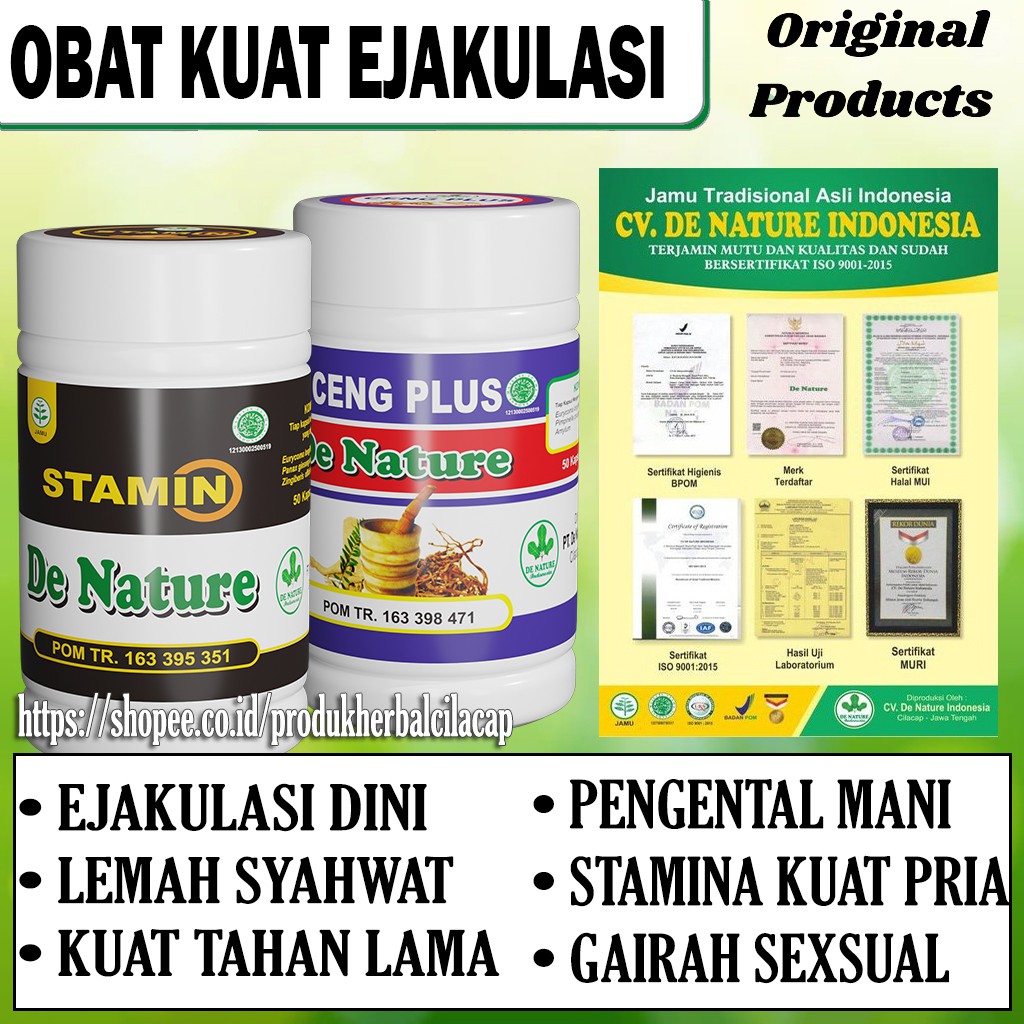 PENYUBUR PRIA  OBAT EJAKULASI DINI | LEMAH SYAHWAT | MANI ENCER | PENAMBAH DURASI | KUAT TAHAN LAMA