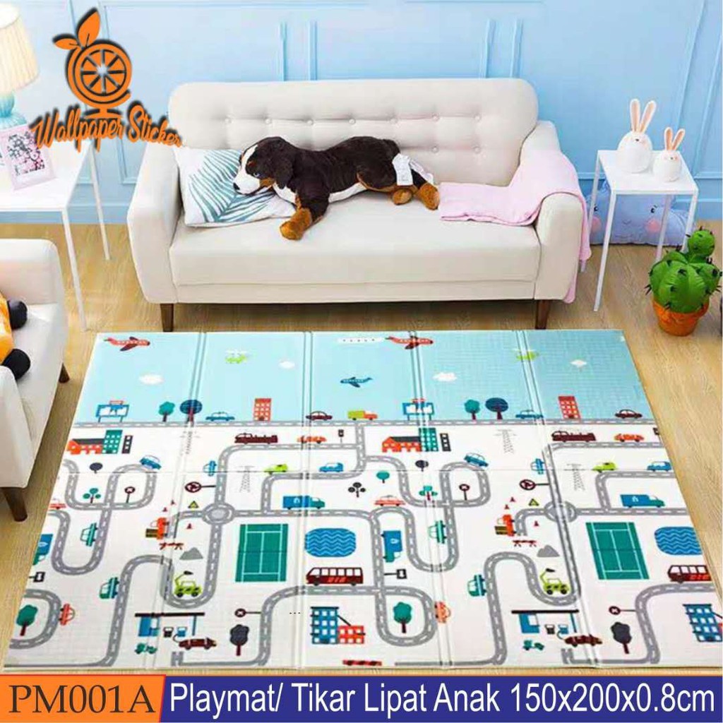 BEST SELLER Playmat Import Matras Empuk Kelas bagus Premium Motif Bolak Balik cocok untuk anak kecil bisa cod divastore