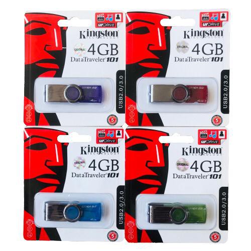 Flashdisk Kingstone 4GB Data Traveler DT101 G2 Original Full 4GB