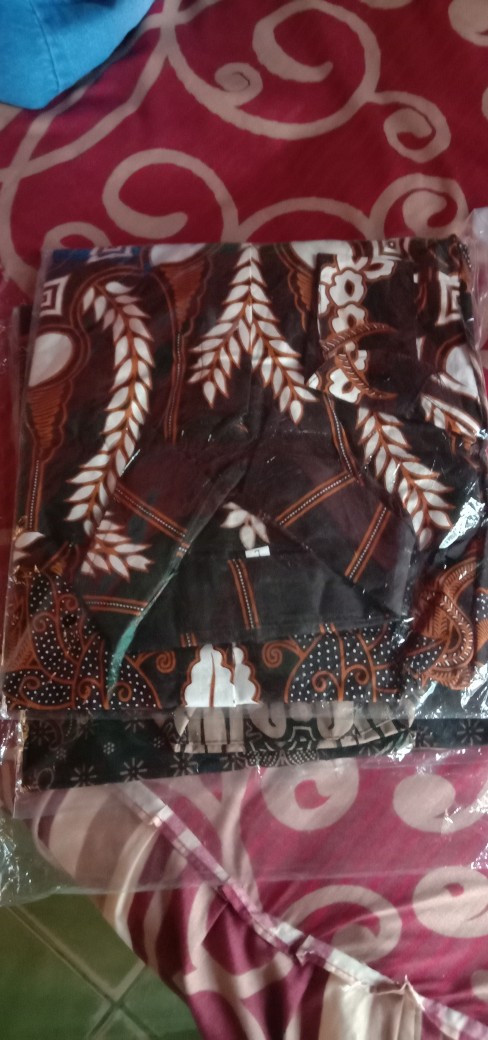Kemeja Batik Pria Lengan Panjang M L Xl Xxl