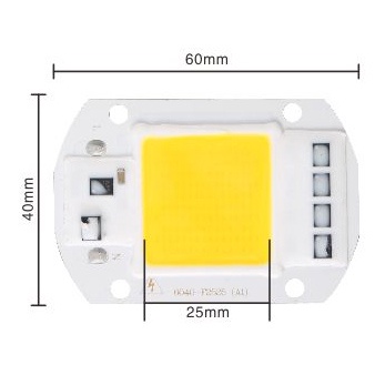 Lampu COB 220V 50W LED Floodlight Spotlight  3000~3500K - Warm White