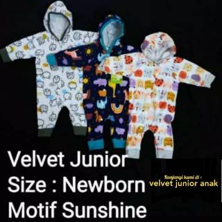  Velvet  Junior  Size Newborn 3 helai baju jumper panjang 