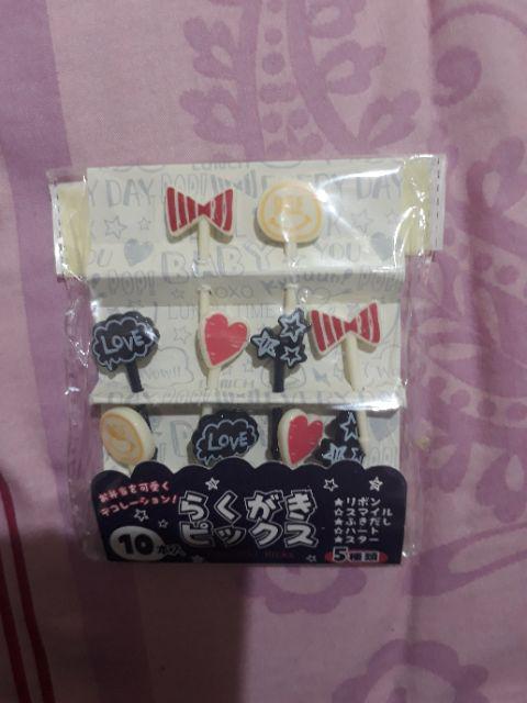 Bento Food Picks Graffiti (kode : Fp 35-969) - Bento Tools Original
