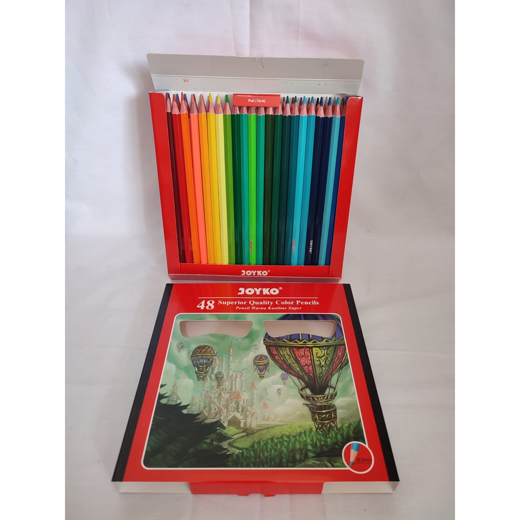 

Pensil warna / Color pencils CP-0127 48 warna Joyko
