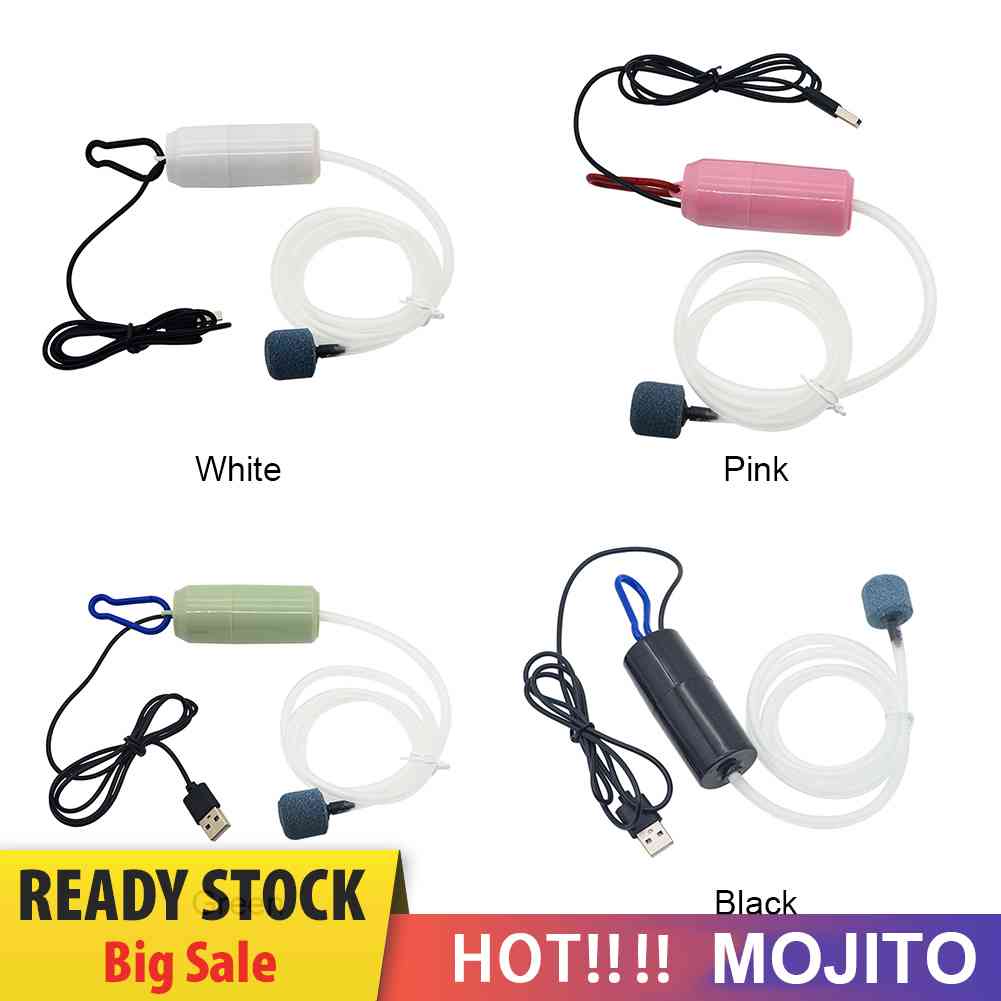 Aquarium Oxygen Air Pump Fish Tank USB Power Silent Air Compressor Aerator
