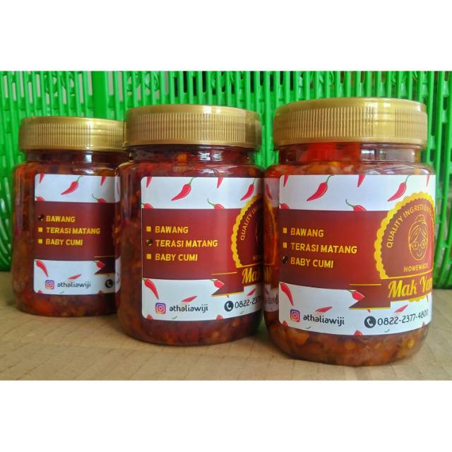 Mak Yem Sambal Terasi Matang Shopee Indonesia