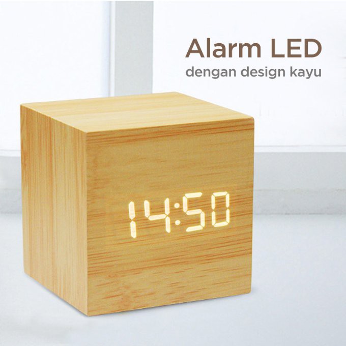 

Jam alarm digital stereo LED