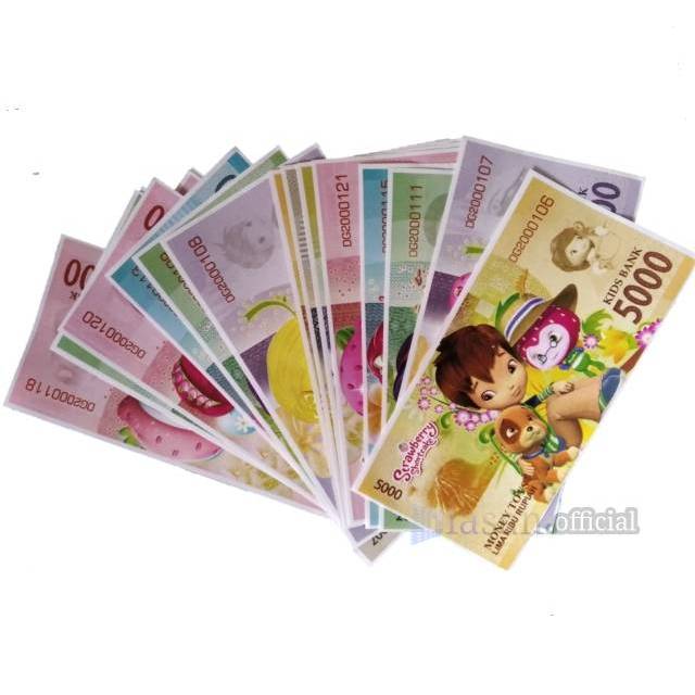 Uang mainan Anak duitan Karakter Besar Money toys Isi 21 Lembar DiasahToys Grosir
