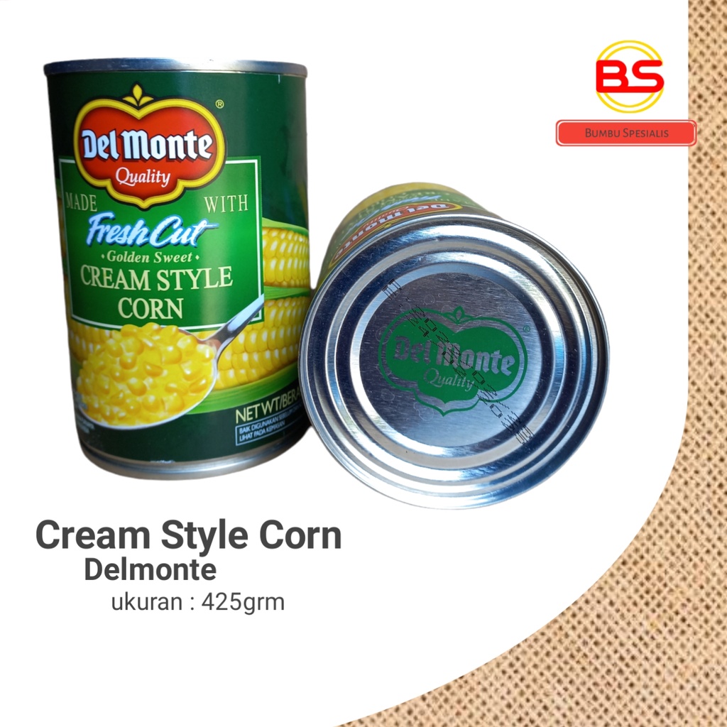 Delmonte Jagung Kaleng / Cream Style Corn - HALAL (KALENG) 425gr