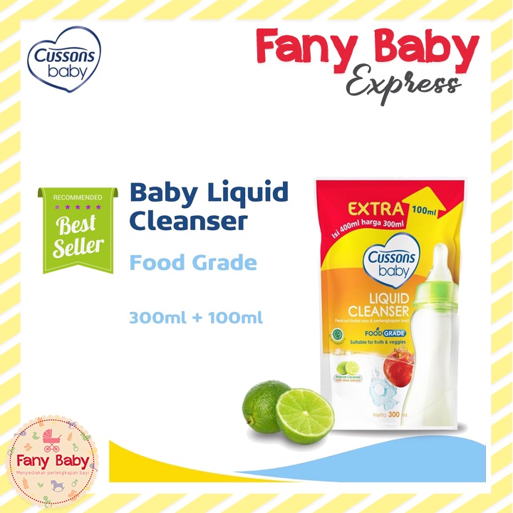 CUSSONS BABY LIQUID CLEANSER 300ML + 100ML / REFILL