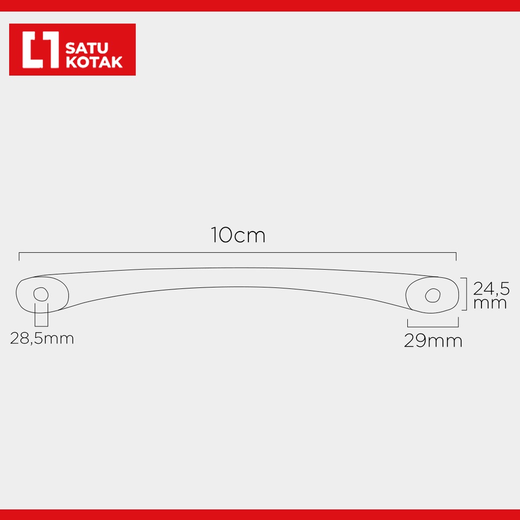 Tarikan Handle Gagang Lemari Laci - AS 96mm - Weldom