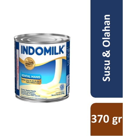 

Indomilk Susu Kental Manis Plain 370 gr