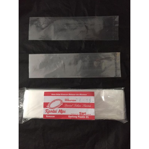 PLASTIK ES LILIN UKURAN 4X15, 5X15