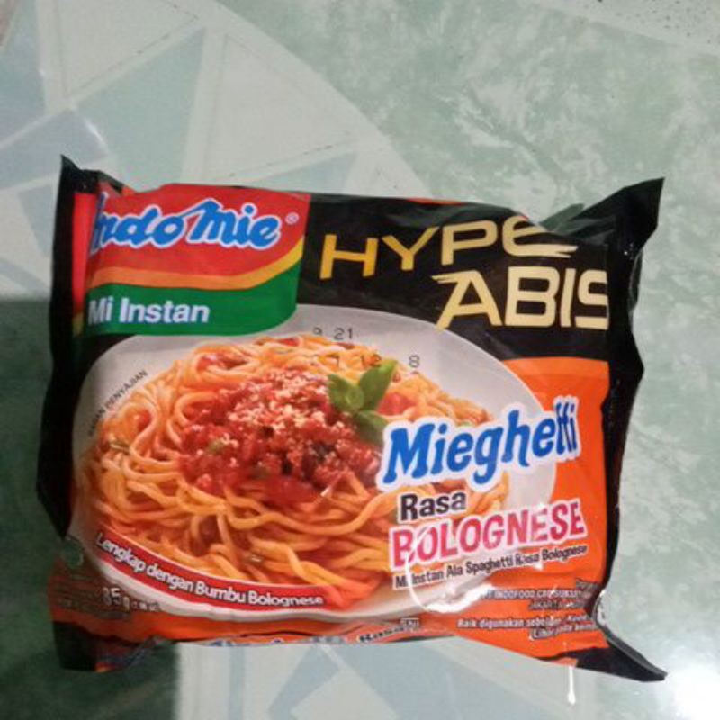 

INDOMIE SPAGHETI MIEGHETII BOLOGNESE