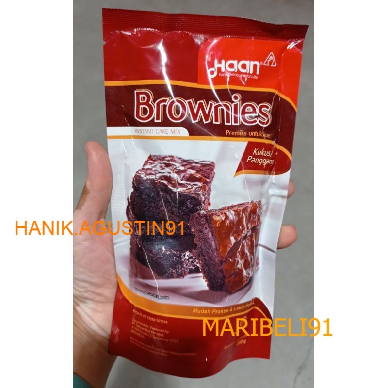 

HAAN BROWNIES POUCH 230 GR INSTANT CAKE MIX maribeli91