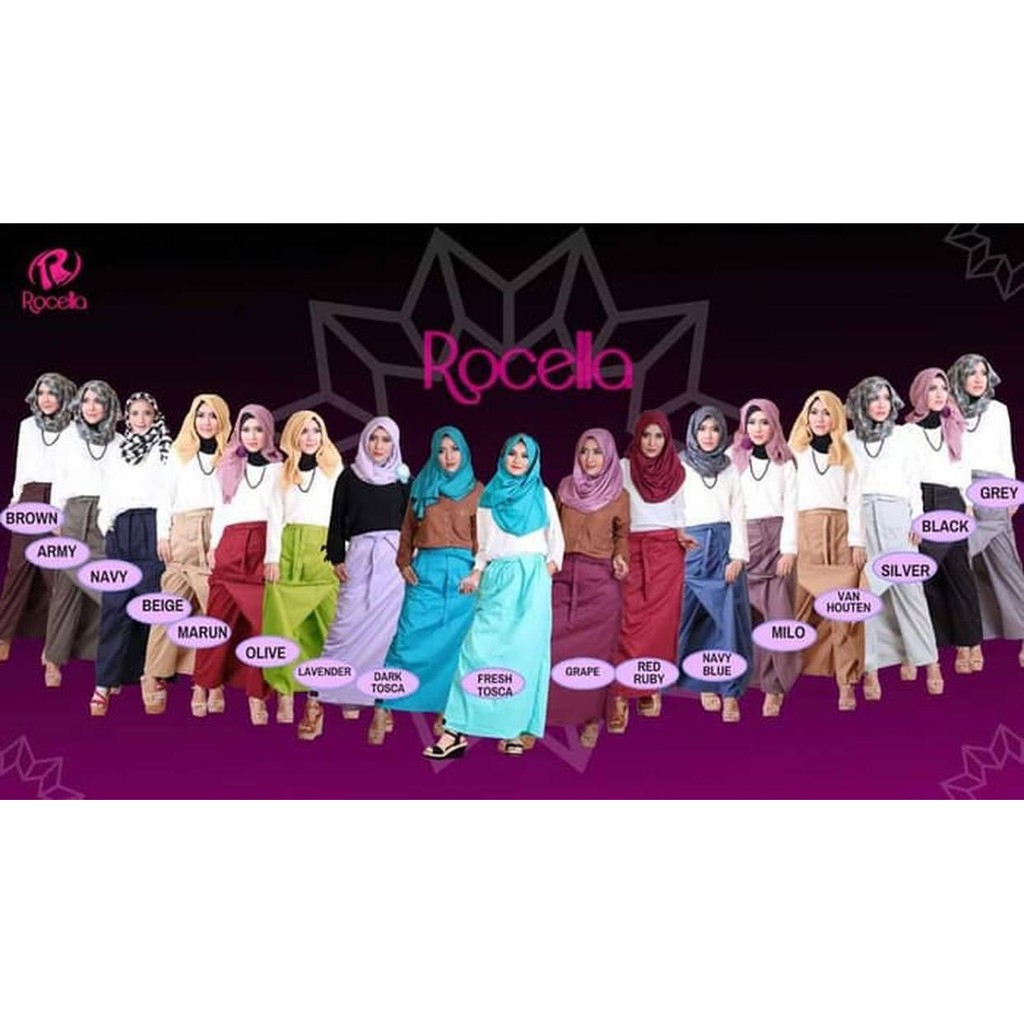 [fashion-muslim] Rok celana rania rocella ukuran (S-M &amp;amp; L-XL)